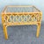 Boho Chic Serpentine Rattan Glass Top Side Table For Sale In West Palm - Image 6 of 6
