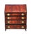 Antique George III Figured Mahogany Slant Lid Writing Desk With Rare Brass Pulls For Sale In Boston - Image 6 of 12