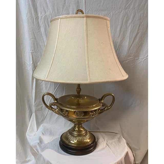 1980s Vintage Lamp With Snake Arms on Urn For Sale - Image 5 of 11