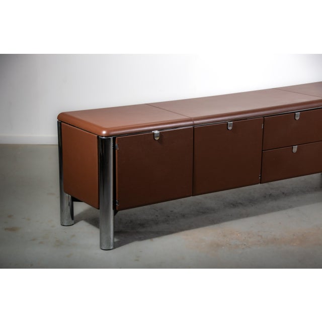 No. 3076 Credenza in Vitello Leather from KnollStudio, 1988 For Sale - Image 11 of 17