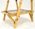 Smoked Glass Two Tier Burnt Bamboo Top Handle Occasional Side Table Stand For Sale - Image 9 of 11