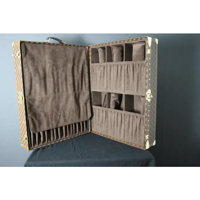 Metal Checkers Shoe Trunk from Louis Vuitton, 2010s For Sale - Image 7 of 18