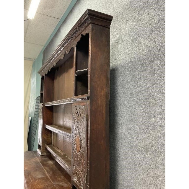 Traditional Ornate Antique Stepback Sideboard For Sale - Image 3 of 18