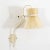 Le Klint 1960s Mid Century Modern Wall Sconce Lamp Le Klint White Metal Pleated Shade Denmark For Sale - Image 4 of 12