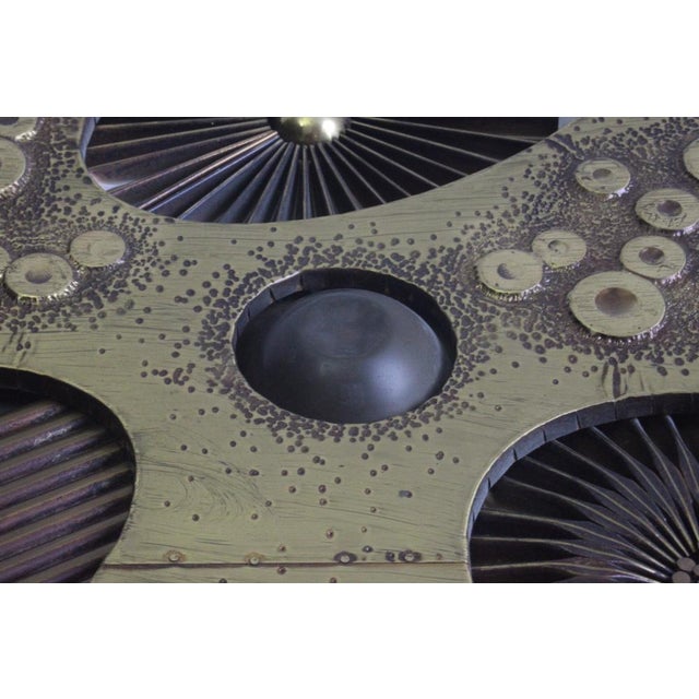 Brutalist Brass Wall Panel, 1970s For Sale - Image 9 of 16