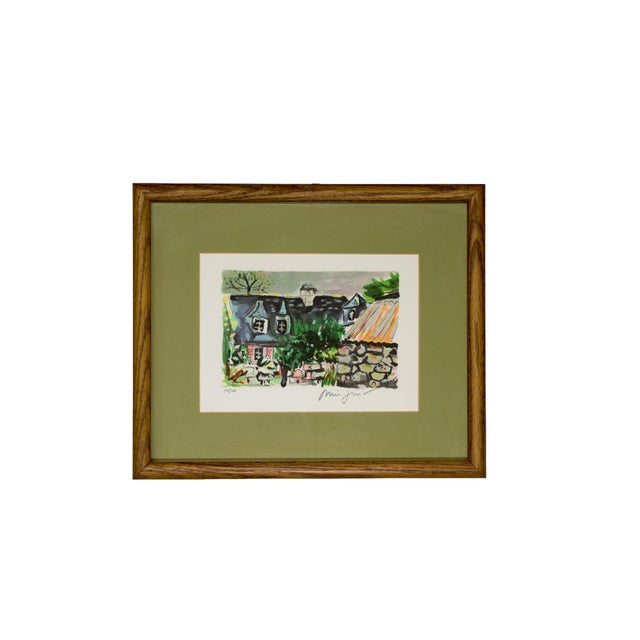 Green Mid 20th Century Lithographs Collection by French-Carribean Artist Alexandre Minguet - Set of 8 For Sale - Image 8 of 18