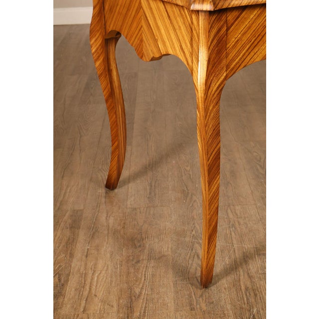 William Switzer Louis XV Zebrawood Bureau Plat Writing Desk For Sale - Image 11 of 18