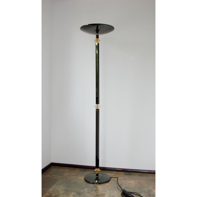 1980s Modern Floor Lamp in Brass and Metal, 1980s For Sale - Image 5 of 10