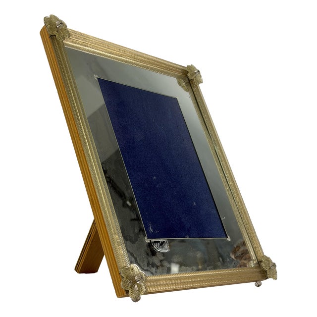 Mid-Century Murano Glass Photograph Holder by Ongaro & Fuga, 1954 For Sale