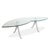 1600 2-Seater Sofa, Lounge Chair and Coffee Table in Glass and Dark Blue Leather from Rolf Benz, Set of 3 For Sale - Image 5 of 18