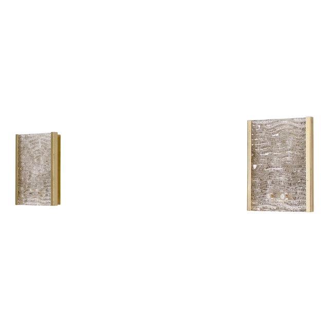 Small Vintage Italian Murano Wall Sconces, 1960s, Set of 2 For Sale