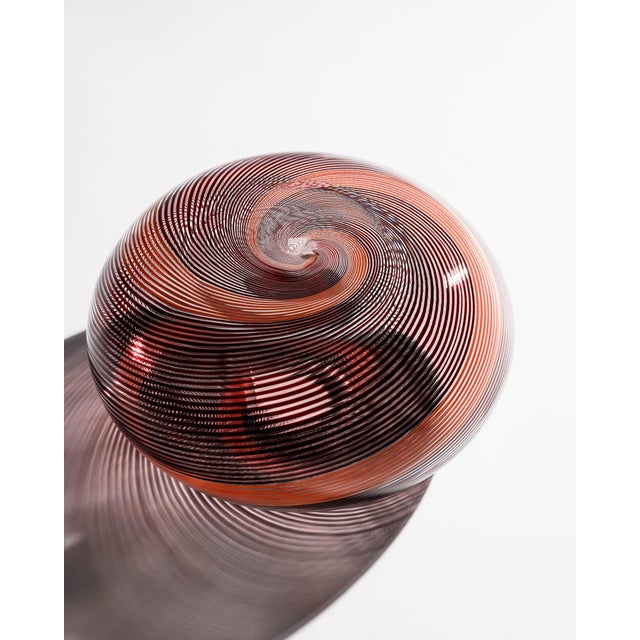 1980s Limited Edition Filigrana Glass Vase by Mario Colelli and Hertha Bengtson for Rosenthal, Late 20th Century For Sale - Image 5 of 8