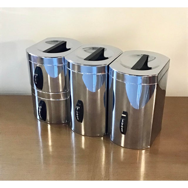 Vintage Kromex Kitchen Canisters Set of 4 Chairish