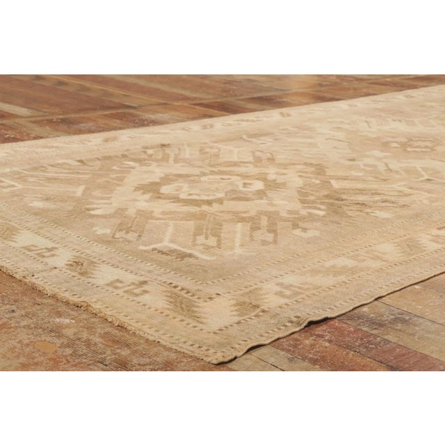 Earth-Tone Vintage Turkish Kars Rug - 05'06 X 11'00 For Sale In Dallas - Image 6 of 8