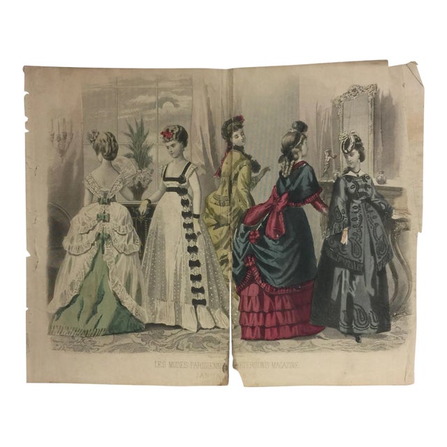 1870 Ad for Les Modes Parisienne For Sale
