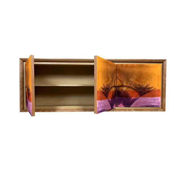"Disegno Dodici" sideboard, 2026, by Meccani Studio for Meccani Design. A beautiful suspended sideboard in oak with cherry...