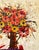 Vintage Vbrant Rare Lee Reynolds Monumental Abstract Impressionist Impasto Floral Oil Painting Signed Framed For Sale - Image 9 of 12