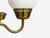 1950s Danish Modern, Pendant Light, Brass, Etched Glass For Sale - Image 9 of 12