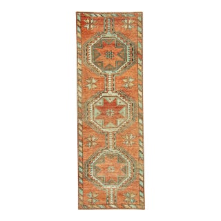 Turkish Vintage Rug 3'3" x 9'5" For Sale