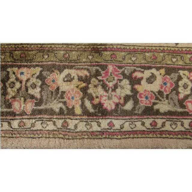 1950s Vintage Persian Sarouk Area Rug For Sale - Image 9 of 10
