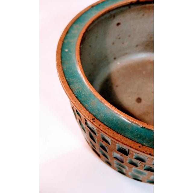 Mid C Tile Planter Bowl Oklahoma Artist For Sale In Fayetteville, AR - Image 6 of 10
