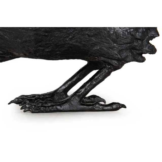 Modernist Bronze Life-Size Sculpture “Raven VII B” by Jim Eppler Ca. 2005 For Sale - Image 16 of 18