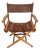 1980s American Suede Directors or Campaign X-Chair For Sale