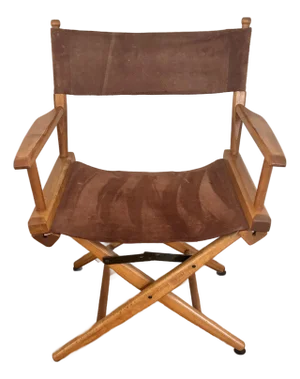 1980s American Suede Directors or Campaign X-Chair