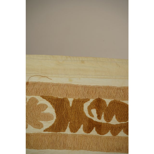 Copper Suzani Wall Decor - Tribal Tapestry 4'2'' X 4'4'' For Sale - Image 8 of 10