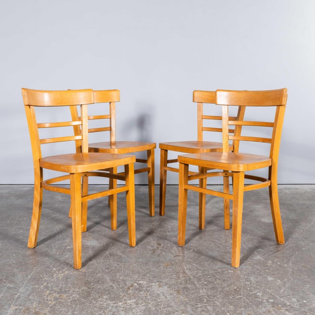 Wood Vintage Beech Dining Chairs, 1960s, Set of 6 For Sale - Image 7 of 13