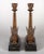 Traditional Antique English Egyptian Revival Candlesticks - a Pair For Sale - Image 3 of 9