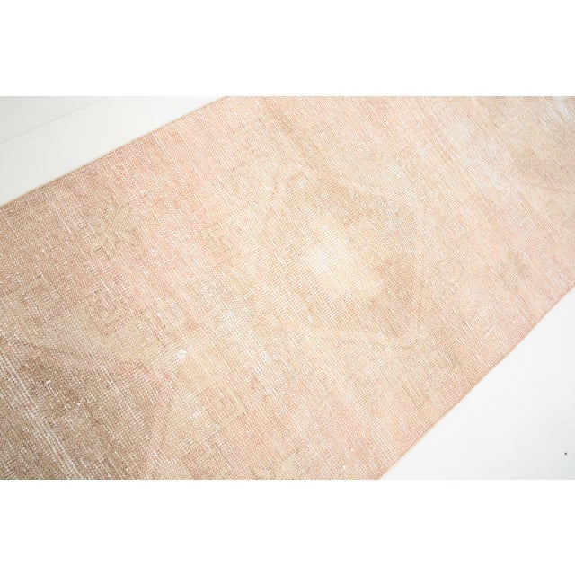 Turkish Runner Rug in Faded Beige and Brown For Sale - Image 11 of 18