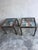 Reclaimed Wood and Iron Bedside Tables, Set of 2 For Sale - Image 9 of 10