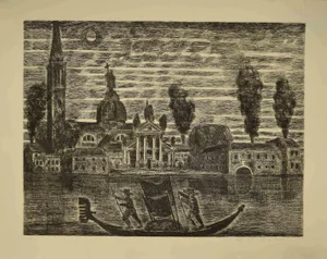 Gianpaolo Berto, Venice, Original Etching, 1974