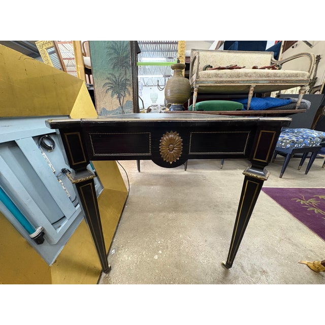 19th Century English Regency Ebonized Desk For Sale - Image 12 of 17