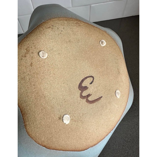 1980s Carol McFarlan Postmodern Ceramic Stoneware Centerpiece Bowl 12” Signed For Sale - Image 11 of 12