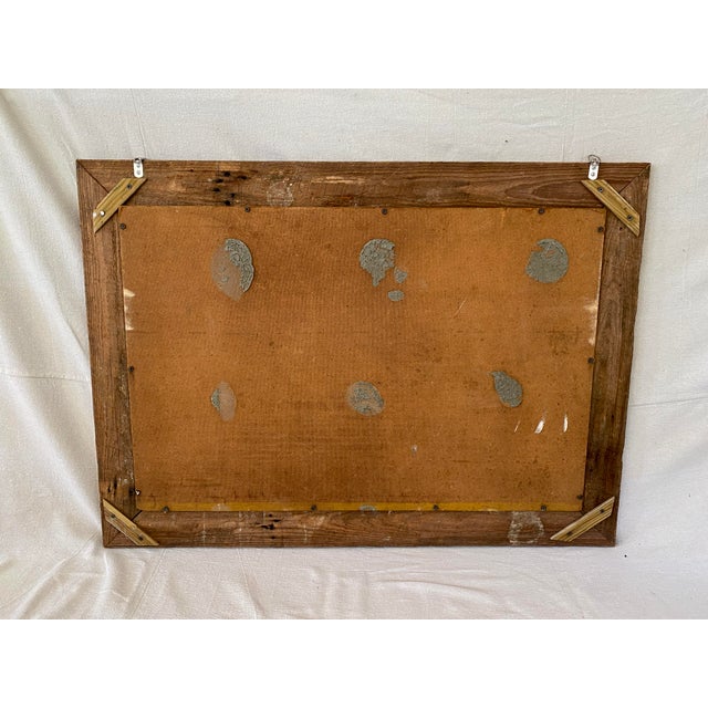 2000 - 2009 Original Tres Trouts Painting in Barnwood Frame For Sale - Image 5 of 6