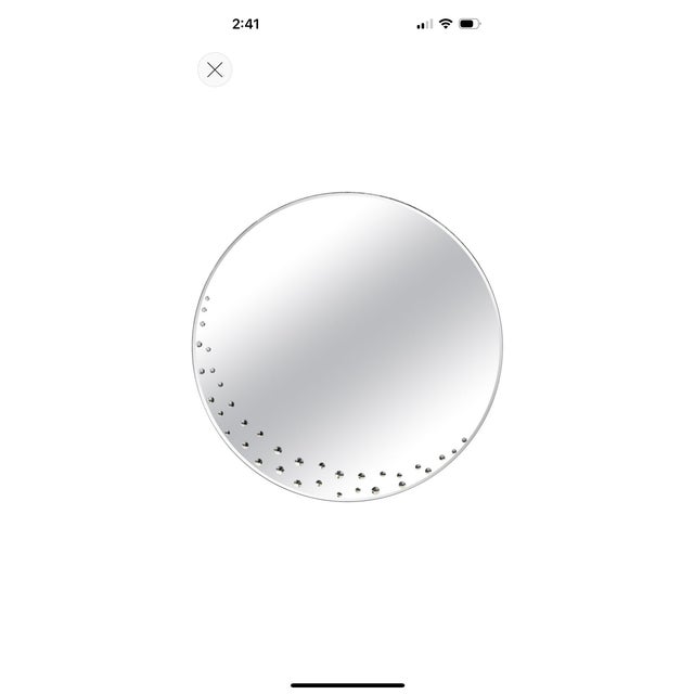 1960s Italian Modern Mirror With Bullseye Design For Sale - Image 9 of 9