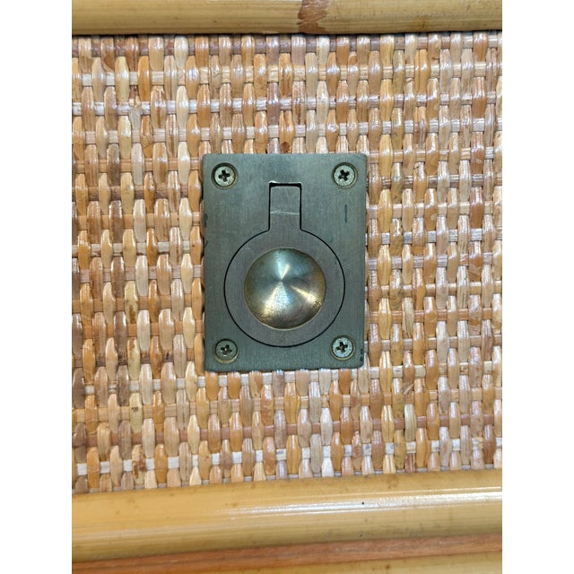 Wood Wicker and Bamboo Chest of Drawers from Dal Vera, 1970s For Sale - Image 7 of 10