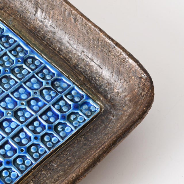 Bitossi Large Trifoglio Ashtray or Catchall Bowl by Aldo Londi for Bitossi, 1960s For Sale - Image 4 of 9