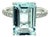 Natural Aquamarine Diamond Ring 14k W Gold 5.78 TCW Certified For Sale