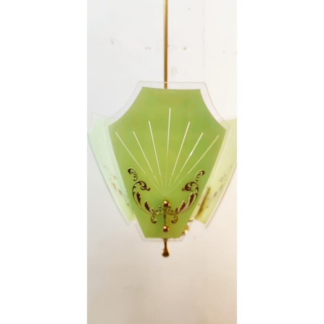 Suspension Lamp with 3-Decorative Glasses For Sale - Image 18 of 18