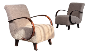 H-410 Armchairs by Jindrich Halabala for Up Závody, 1930s, Set of 2