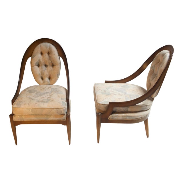 1960s Vintage Gondola Chairs by Harvey Prober - a Pair For Sale