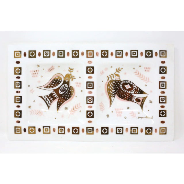 Metal 1960's Divided Rectangular Serving Platter by George Briard For Sale - Image 7 of 7