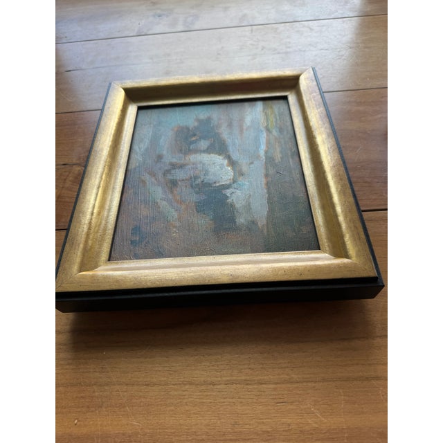 2024 Listed British Artist Oil Painting of Clouds on Winchester Beach, Custom Framed For Sale - Image 9 of 10