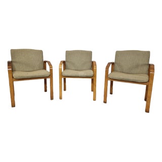 Czechoslovakian Armchairs by Ludvik Volak for Holes Tree, Set of 3 For Sale
