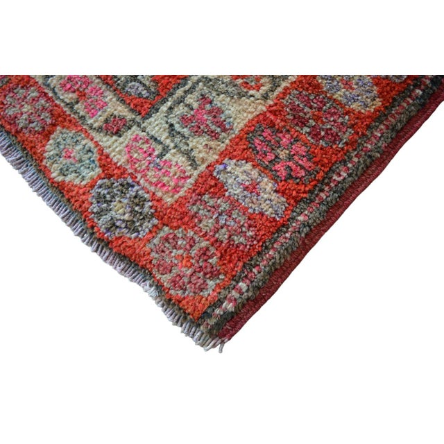 1970s Vintage Hand Knotted Tribal Kurdish Runner - 2'10' X 13'7' For Sale - Image 11 of 12