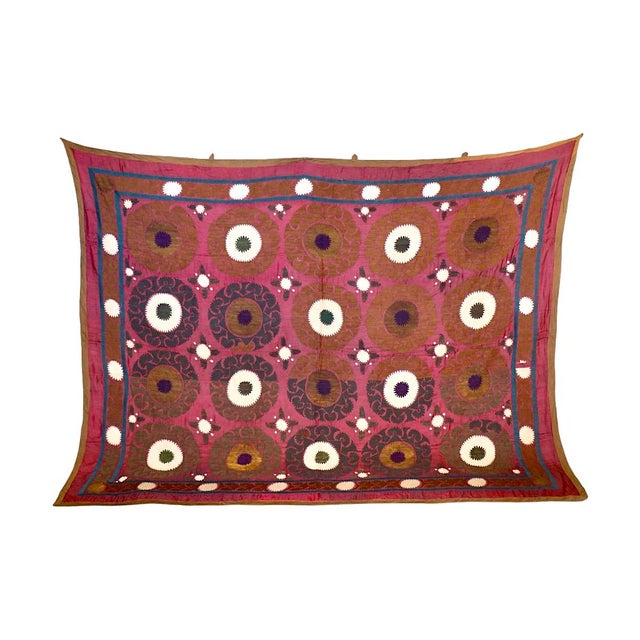 Asian 1970s Vintage Suzani Textile For Sale - Image 3 of 4