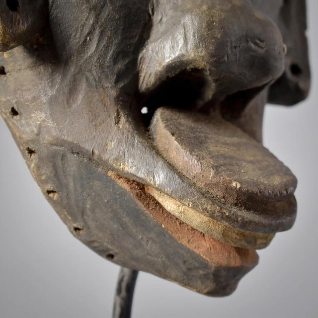 Dark Gray Early 20th Century Makonde Mask Tanzania For Sale - Image 8 of 11